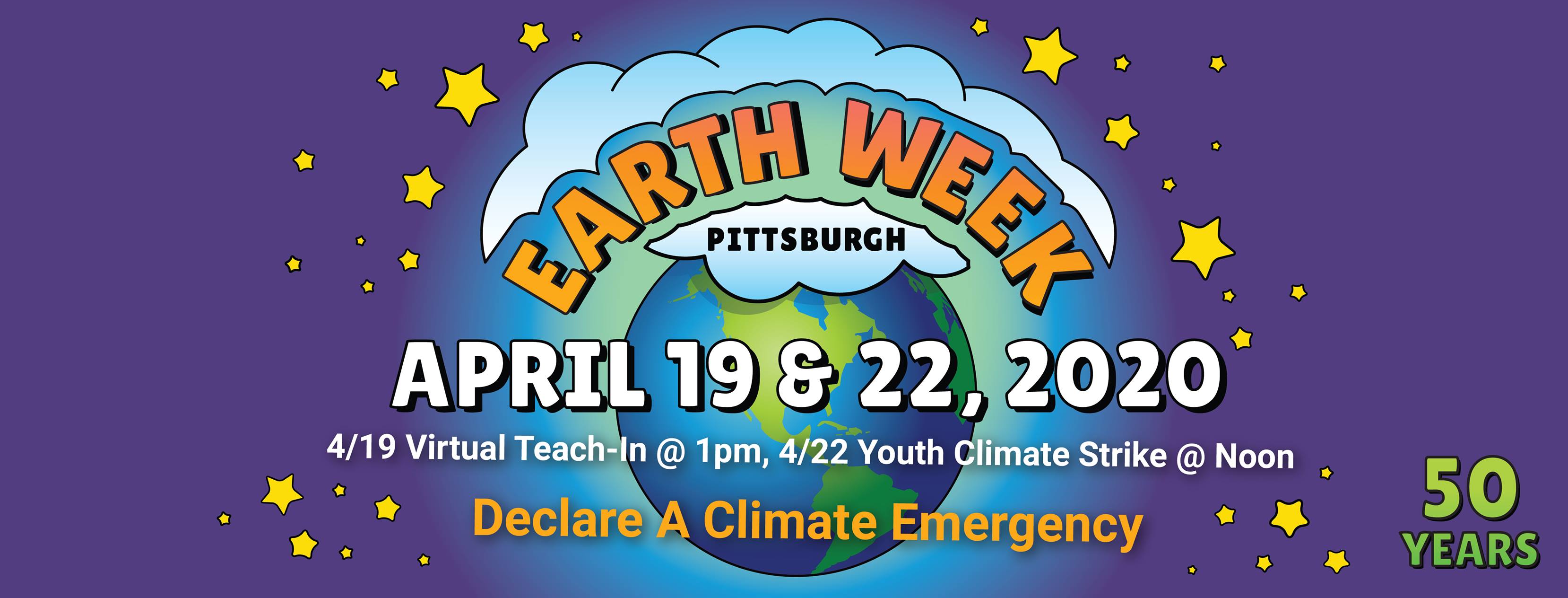 EARTH WEEK  Pittsburgh - Virtual Teach-in & Youth Climate Strike @ Online and Instagram