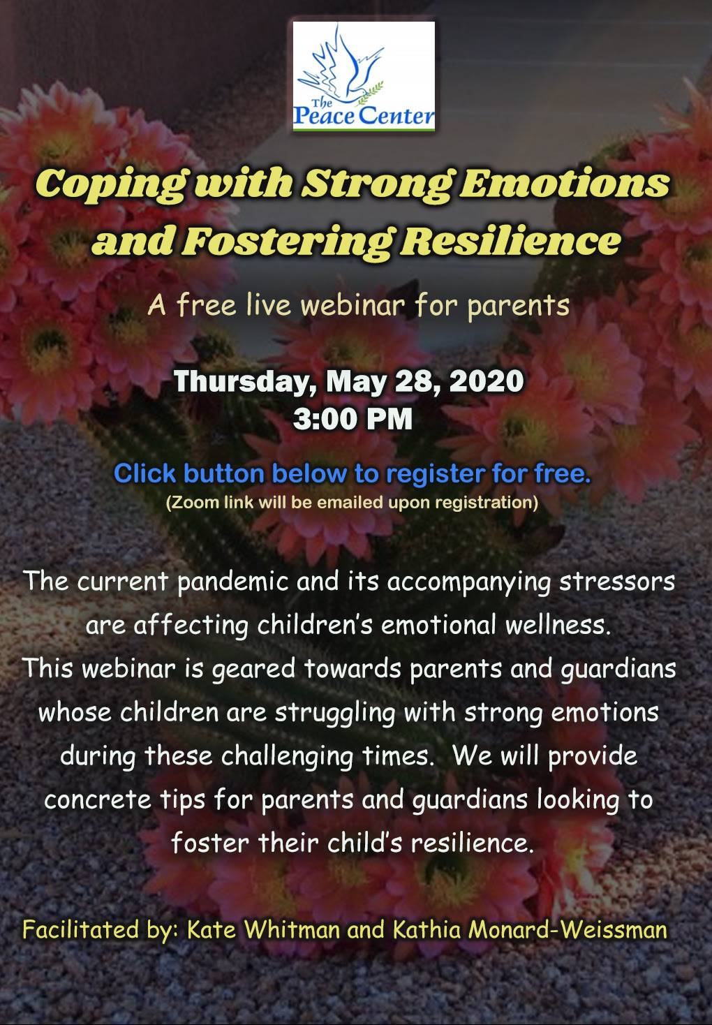 BOUNCE BACK - A Webinar for Parents on Fostering Resilience @ Online - Zoom